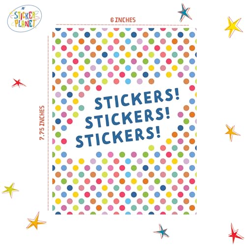 Polka Dot Cover Reusable Blank Sticker Collecting Album Storage Book Organizer w 28 Silicone-Coated Easy-Release Pages - color: Polka Dots