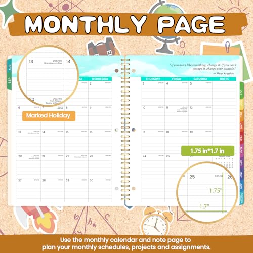 Student Planner 2026-2027 - Academic Planner 2026-2027, 8.5" x 11" - color: Multi