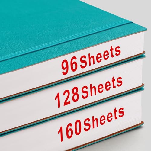 AHGXG Dotted Journal, 320 Pages, B5 (7.6'' X 10'') - color: Cyan, size: B5