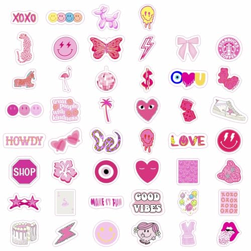 100Pcs Preppy Stickers for Water Bottle and Laptop - Preppy Party Favors & Decorations, Waterproof Vinyl Decals, Fashion and Fun Stickers, Gifts for Women & Men - color: Preppy Stickers