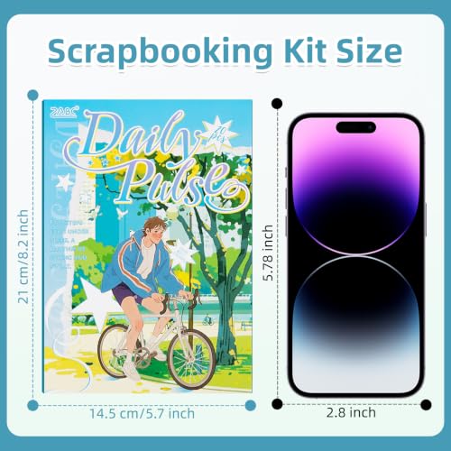 Life Pulse Series Sticker Scrapbooking Supplies for Junk Journal, 20 Sheets PET Stickers - Vintage Journaling Stickers - color: Life Pulse