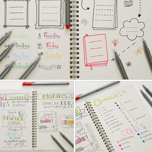 Mr. Pen- Colored Fineliner Pens, 50 Pack, 0.4mm Fine Point - color: Assorted Colors, size: 50 Pack