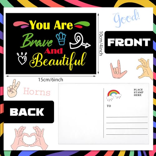 Kosiz 120pcs Inspirational Motivational Encouragement Appreciation Postcard - style: Inspirational