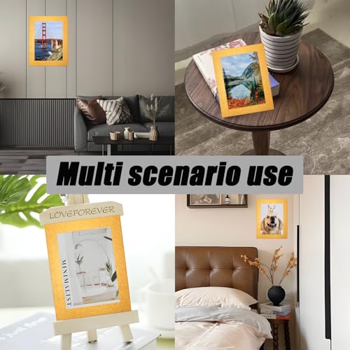 Wuyituart 15 Pack 7x9in Gold Photo Mats for 5x7 Photos Bevel Cut Frame Mats - color: Gold