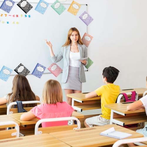 Chuangdi 60 Pcs Composition Notebook Bulletin Board Cutouts - style: Composition Book