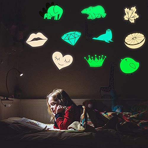 Luminous Stickers 30Pcs for Water Bottles, Gifts for Teens Adults - style: 30 Glow-in-the-Dark Stickers