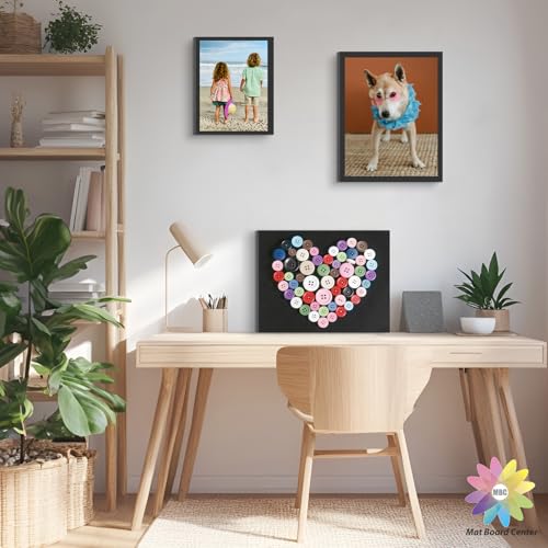 Mat Board Center, Pack of 10-8x10 Foam Boards 3/16" Thick Backing Boards - color: Black, size: 8x10