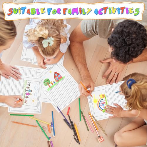 100 Sheets Handwriting Paper for Kid 8.5"x11" Primary Writing Paper | Kindergarten Write Story Bulk, Picture Space and Lines, DIY Craft Writing Kit, Kids Journal Activity, Back to School Supplies