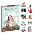 Coffee Time PET Sticker Book, 20 Sheets Die Cut Stickers - color: Peppermint Nap