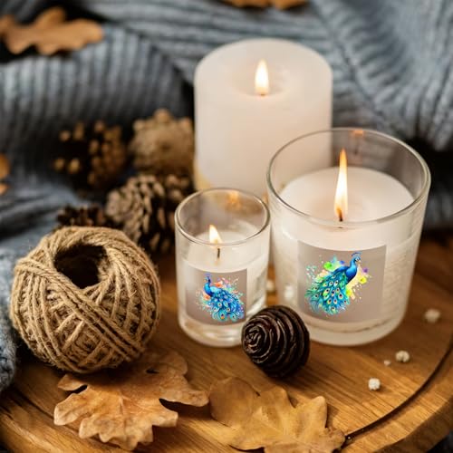 4 PCS Cute Peacock Cuttable UV DTF Stickers - style: cute peacock