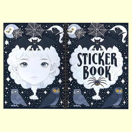 B5 Reusable Sticker Collecting Book Blank Sticker Album (Style C Black) - color: Style C Black