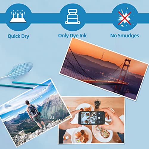 Uinkit 62lb Thick Glossy Inkjet Photo Paper, 8.5x11, 100 Sheets, 230gsm | 11.1mil single-sided, fast-dry paper for vivid photos, cards, menus, flyers, framing, gifts, crafts, and business printing. - size: 8.5"x11"x100