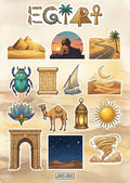 Egypt Sticker Sheet, Egypt Stickers for Laptop & Journal - style: Egypt