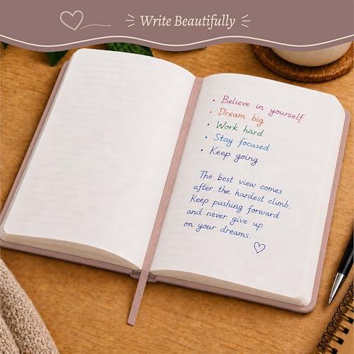 WORLD TRAVELER Eccolo A5 Lined Journal 256 Ivory Pages Lay Flat 6x8 - color: Moon Women
