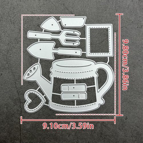 Lapoo Tool Metal Cutting Die for Scrapbooking - Durable, Cut Stencils for DIY Scrapbook Photo Album Decorative Paper Card, Card Making Supplies, Embossing (Watering Can 3.9 x 3.6 in) - color: Watering Can 3.9 x 3.6 in