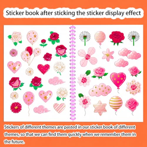 B5 Reusable Sticker Collecting Book Blank Sticker Album (Style B Pink) - color: Style B Pink