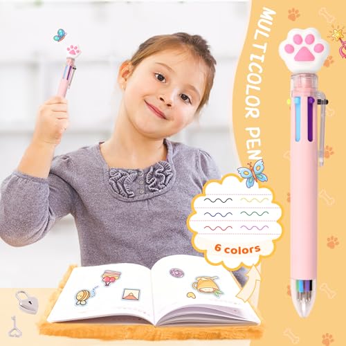 Corgi Diary with Lock, Dog Gift Set for Girls Ages 6-8 - style: Corgi
