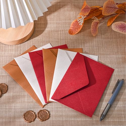 BAYTORY 18Pcs 4 x 6 Greeting Card Envelopes Set, Vintage Envelope - color: Multicolor