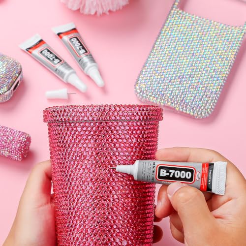 48000PCS Bedazzling Kit with 4 Box, 3mm Flatback Resin Rhinestones, Tweezers & Wax Pen, Multi-Color Crystal Diamonds for Nail Art, Tumblers, Clothes & Phone Case Decoration, DIY Projects