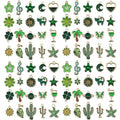 Youdiyla 40pcs Enamel Charms Alloy Metal Charms for Jewelry Making Necklace Bracelet Earring DIY Accessories - color: Green