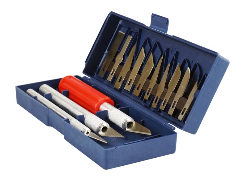16pc Precision Hobby Arts and Crafts Knife Set with Big Handle