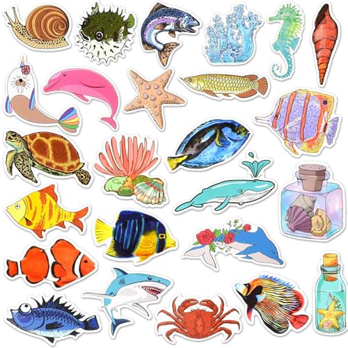 Ocean Stickers 50Pcs for Water Bottles Scrapbook, Gifts for Adults - style: Ocean Stickers