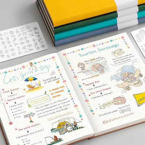 AHGXG Dotted Journal, 320 Pages, A4 (8.5''×11'') - color: GrayBlue, size: A4