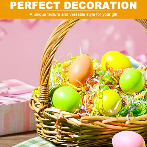 Crinkle Cut Paper Shred Filler,1 LB Blend Color Shredded Paper for Gift Boxes Bags Basket Filler Decoration,Grass Cushion Paper Streamer Stuffing for Christmas,Thanksgiving,Mother's Day Gift Wrapping - color: Blend Color, size: 1 LB