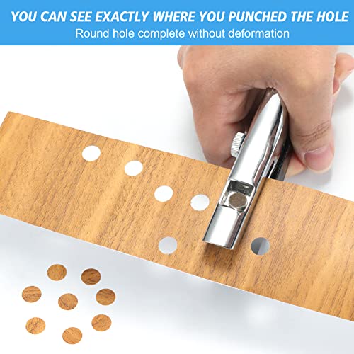 5MM Single Hole Punch - Heavy Duty Paper Puncher for Tags, Cards, Plastic, Cardboard - Portable Hand Held - color: 5MM BLACK