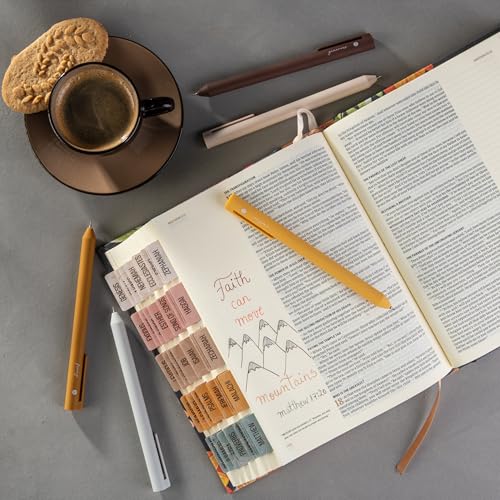 DIVERSEBEE Gel Ink Pens Assorted Colors, 0.5 mm Fine Point (Brown) | Bible Pens No Bleed Through with Cute Fine Tip, Bible Study Journaling Supplies Set, 5 Pack - color: Brown, size: 1 Count (Pack of 5)