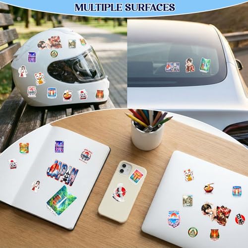 100 PCS Japan Travel Stickers Pack Japanese Fuji Tokyo Osaka Food - color: Japan Travel