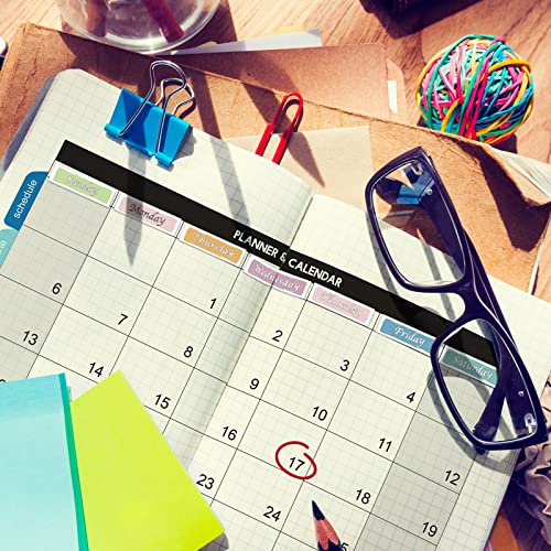 Pajean 480 Pcs Day of The Week Stickers for Planner,1.6 x 0.4 Inch,Square - style: Square