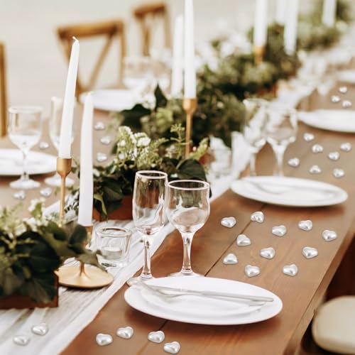 500 Pcs Pearl Solid Heart Table Scatter Confetti Mini Wedding - style: Solid Heart