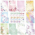 160 Pcs Stationery Paper Envelopes Set | Includes 50 Writing Paper & 50 Envelopes & 60 Dot Stickers,Butterfly Letter Writing Stationery Paper Envelopes(10Style) - color: Butterfly