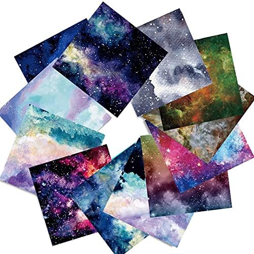 Scrapbook Paper Pad 6x6 Sky Night Celestial, Single-Sided Decoupage Sheets, Colorful Cardstock for DIY Scrapbooking, Decorative Backgrounds, Cardmaking, Junk Journal Crafts - 24 Pcs - color: 6x6 Starry Night