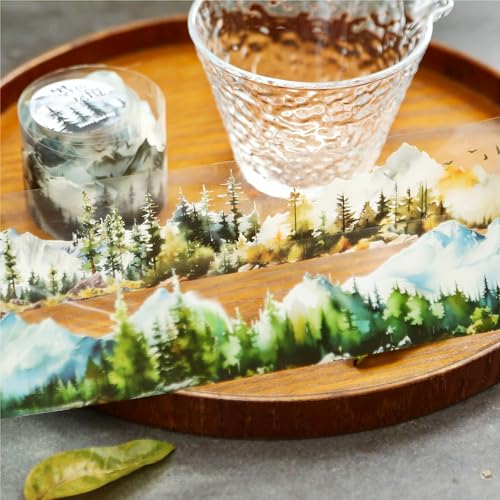 6 Rolls Mountain Landscape PET Tape for Scrapbooking - style: Mountain Forest