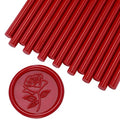 Yoption 15Pcs Dark Red Glue Gun Sealing Wax Sticks for Wax Seal Stamp - color: Dark Red