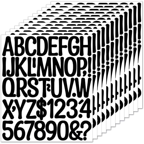 564 Pcs Letter Stickers Bulletin Board Letters for Classroom (Black,2 Inch) - color: Black, size: 2 Inch