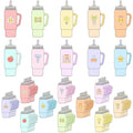 Chuangdi 60 Pcs Backpack Cutouts Travel Cup for Classroom - style: Travel Cups
