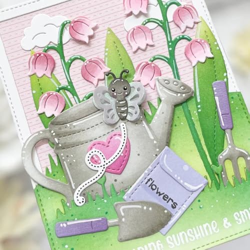Lapoo Tool Metal Cutting Die for Scrapbooking - Durable, Cut Stencils for DIY Scrapbook Photo Album Decorative Paper Card, Card Making Supplies, Embossing (Watering Can 3.9 x 3.6 in) - color: Watering Can 3.9 x 3.6 in