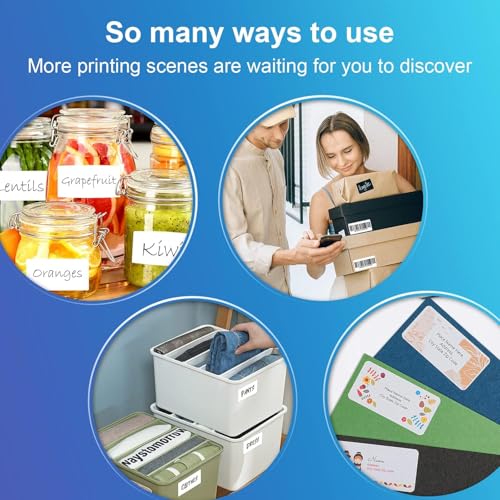(2" x 4") Label Stickers, 500 Sheets Printable White Sticker Labels, Laser/Inkjet Printing -10 Per Page-Total 5000 Labels (5163/8163 /18163) - size: 2" x 4" (10-UP), style: 500 sheets