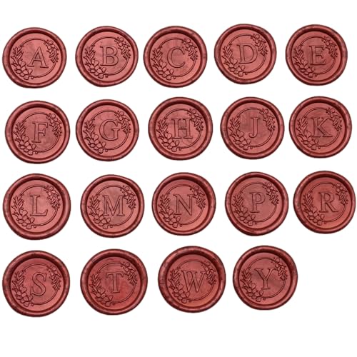 Initial Alphabet Wax Seal Stamp Set, Retro Letter W Sealing Stamp with 150Pcs Sealing Wax Beads in 5 Color, Melt Non Stick Spoon Pen Kit for Wedding and Christmas (W) - style: W