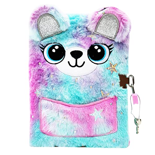 SuperStyle Journal Diary, Gift for 6 7 8 Years Old Girls, Bear Notebook with Lock Secret Diary Writing Journal Birthday Gift for Kids - color: Bear