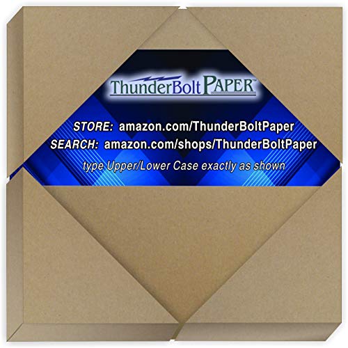 100 Sheets Chipboard 24pt (Point) 4 X 4 Inches Light Weight Small Square Card Size .024 Caliper Thickness Cardboard Craft Packaging Brown Kraft Paper Board - size: 4x4 – 100 Sheets