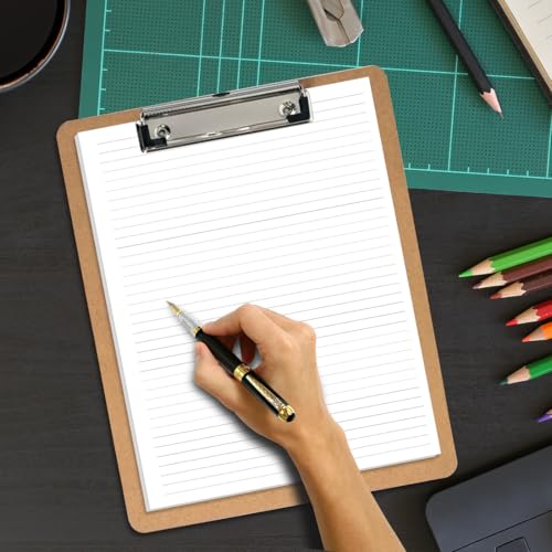 (2-Pack) Unpunched Line Paper - 200 Sheets/400 Pages Loose Leaf Paper Line Refills, Letter Size, 100gsm, White, 8.5" x 11" - size: 200 Sheets, style: Unpunched