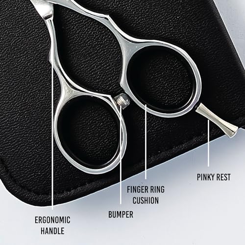Ronin Hair Cutting Shears Set by Tokko Katana, Professional Scissor Kit, 6.5" Sharp Stainless Steel Regular & Thinning Haircut, Grooming Scissors for Barber, Hairdresser, Salon Professional, & DIY