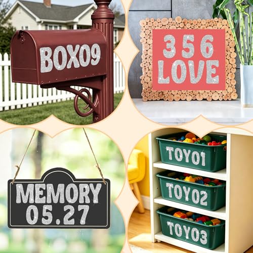 Bulletin Board Letters 129 PCS Glitter Letter Stickers Large 4 Inch, Silver - color: Silver, size: 4 Inch