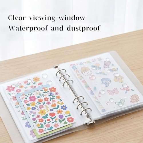 2Pcs Transparent Nail Sticker Book Nail Art Sticker Storage Book Empty Stickers Collecting Album Display Books for Nails Art Supplies DIY Stickers Display Organizer Tools, Total of 80 Slots