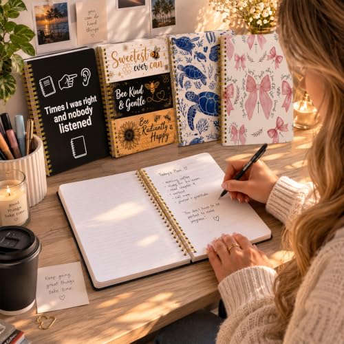 A5 Cute Ladybug Journal Notebook Lined Spiral Bound Notes - color: Ladybug