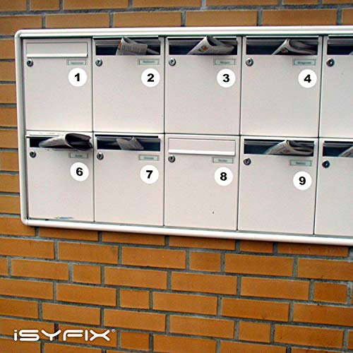 iSYFIX White Consecutive Number Stickers, 1 to 100, 2 Inch, 1 Set - color: White, size: 2-inch